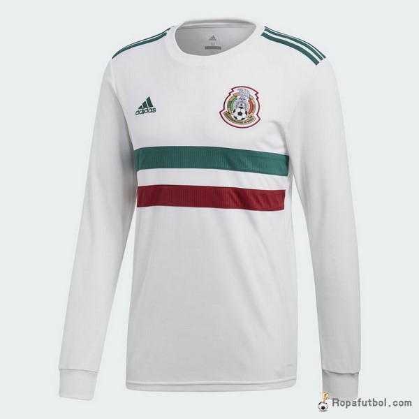 Camiseta Mexico Replica Segunda Ropa ML 2018 Blanco